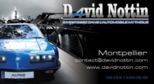 vente de voitures de collections, mythiques ou sportives par DAVID NOTTIN