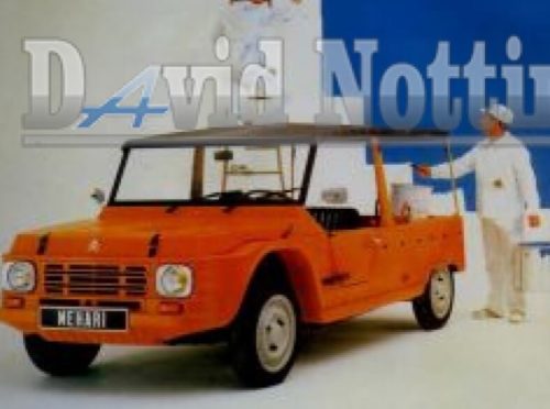 commandez votre Citroën méhari couleur au choix au garage NOTTIN