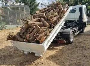 Evacuation de bois dépose de benne, de bois chez le client directement , par david nottin, terrassement, mise en forme, défrichage du bois, pour les particuliers, les professionnelles et communes