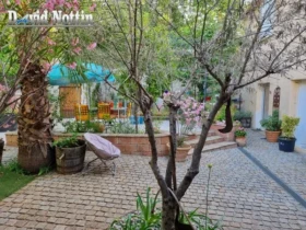 terrasse et jardin du studio à louer de david nottin, parking piscine clim tout confort, a Sussargues, location saisonnière, vacances au bord de la méditerranée