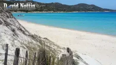 plage de saint florent où se trouve l accueil et le départ des balades en mer , des excursions maritime su un bateau tourisme avec yoga